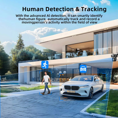 Dual Lens Solar Camera WIFI Security Outdoor Surveillance Camera Solar Panel with Battery CCTV security PZT IP cameras