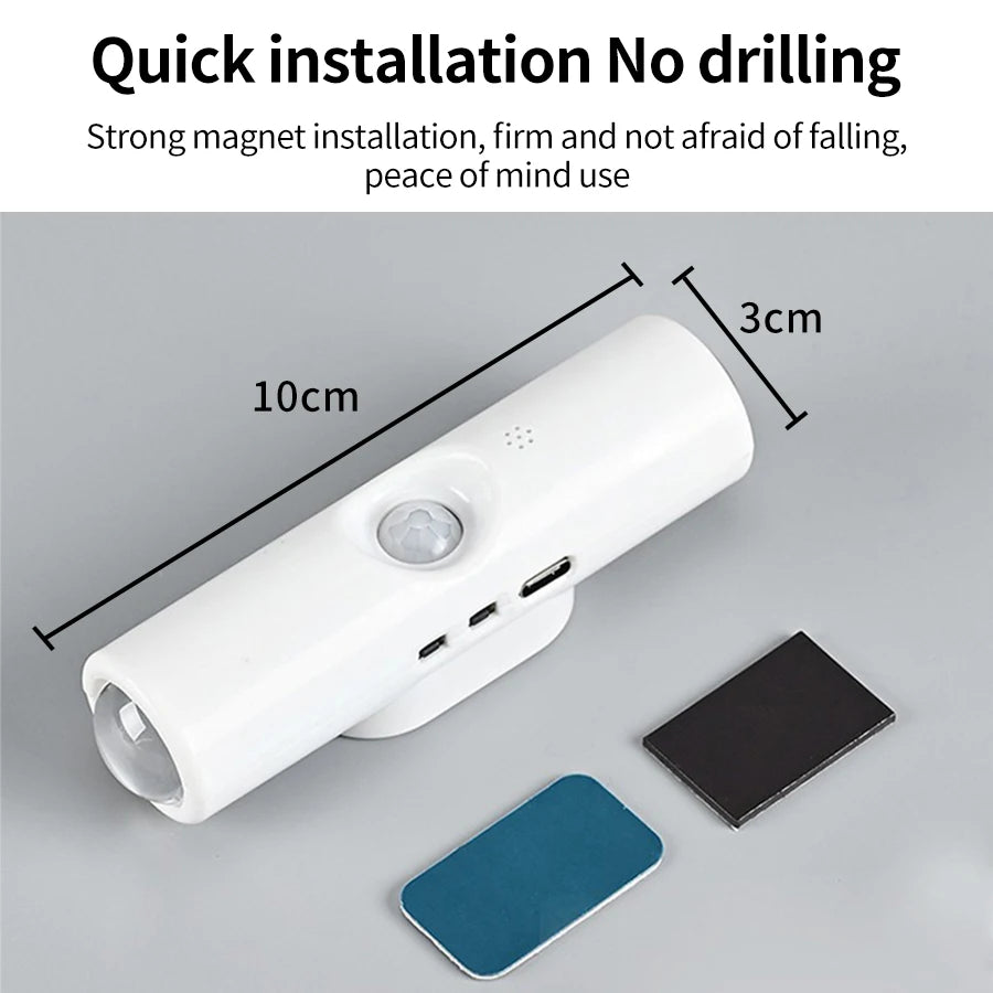 LED Cabinet Lights Motion Sensor Ambient Light Magnetic RGB Rechargeable Wall Sunset Lamp Hallway Stairs Kitchen Night Light