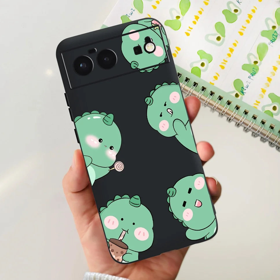 For Cover Google Pixel 6 Case Cute Cat Cartoon Bumper Back Shockproof Soft TPU Case For Google Pixel 6A 6PRO Pixel 6 Phone Cases