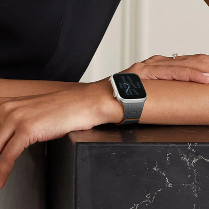 Magnetic Strap for Apple Watch Ultra 2 49mm Sport Silicone Loop Band for Iwatch Series 10 9 8 7 6 5 4 Se 46mm 45mm 44mm Correa