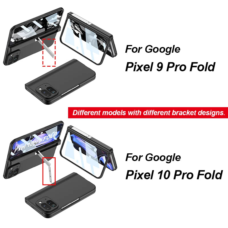 For Magsafe Wireless Charge Case For Google Pixel 10 9 Pro Magnetic Hinge Armor Screen Glass Cover For Pixel 10 Pro Fold Case