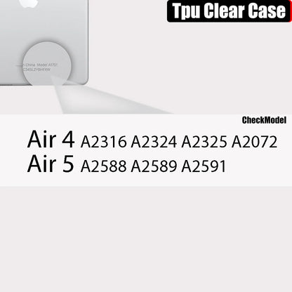 Clear Case For Ipad Pro 11 12.9 10.5 9.7 9th Generation With Pencil Holder Cover Ipad Mini 6 Air 5 4 3 2 1 10th 8 7 5 Tpu Case