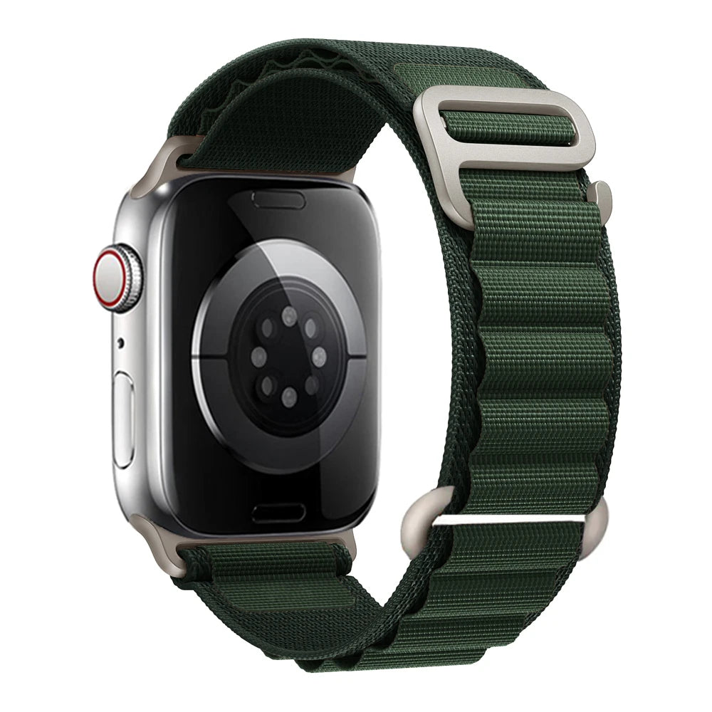 for Apple watch Straps 45mm 46mm 49mm 42mm iwatch Band 44mm 41mm 40mm Nylon Alpine bracelet correa Series 10 9 8 7 6 SE Ultra 2