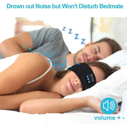 Fone Bluetooth Earphones Sports Sleeping Headband Elastic Wireless Headphones Music Eye Mask Wireless Bluetooth Headset Headband - covers4phones