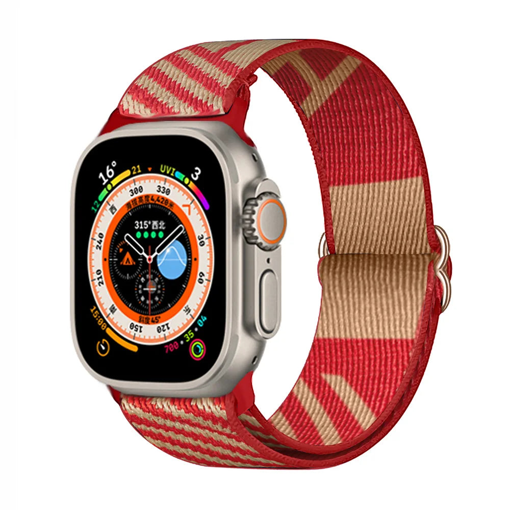 Scrunchie Strap for Apple watch band 45mm 44mm 40mm 41mm 42mm 46mm 49mm Elastic Nylon bracelet iWatch 11 10 9 8 7 6 se Ultra 3/2