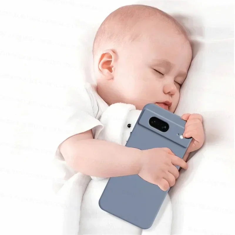 Magnetic Ring Holder Stand Liquid Silicone Phone Case for Google Pixel 9 8 8A 7 Pro XL 7A 6A Candy Colour Shockproof Soft Cover