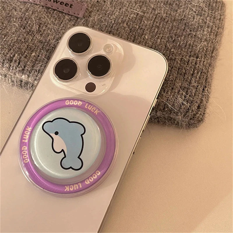 Korea Cute 3D Cartoon Animal Magnetic Stand Holder Funny Phone Grip Tok For iPhone Detachable Bracket for Magsafe Phone Support