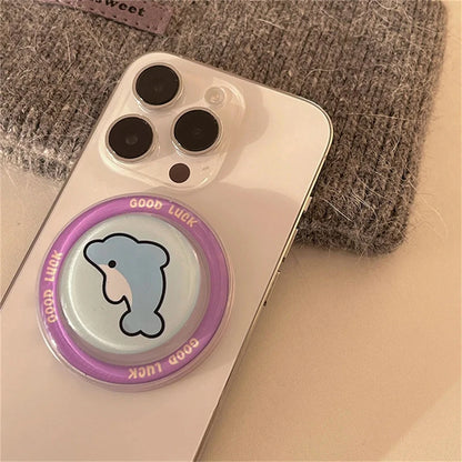 Korea Cute 3D Cartoon Animal Magnetic Stand Holder Funny Phone Grip Tok For iPhone Detachable Bracket for Magsafe Phone Support