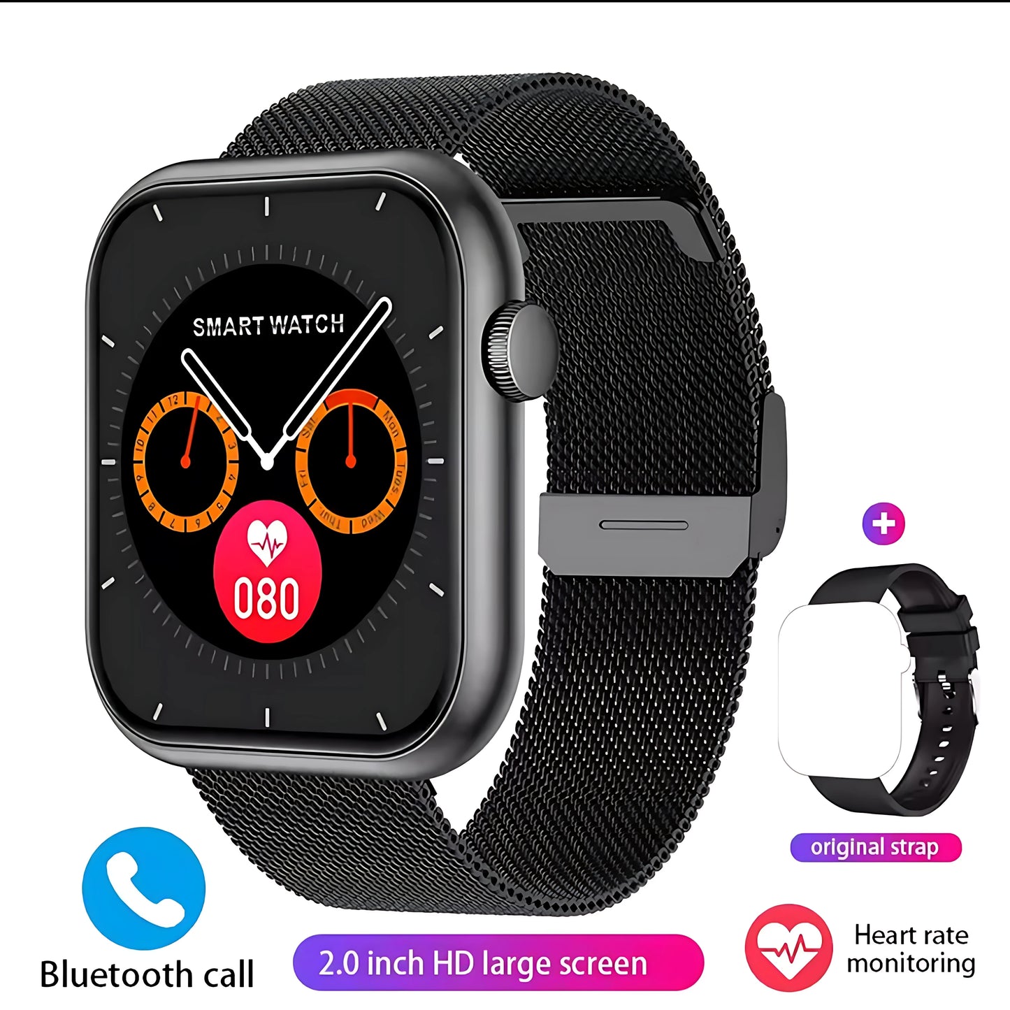 New 2026 Watch 10 NFC Bluetooth Call Smart Watch Women Men Heart Rate Voice Assistant 100+Sports Ladies Smartwatch For Xioami