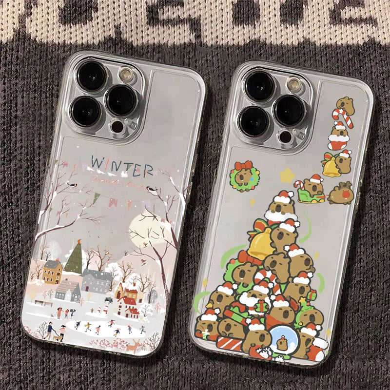 The Beautiful Snow Winter Phone Case For Samsung Galaxy A16 A55 A35 A15 A53 A14 A54 S22 S23 S24 S25Ultra FE Christmas Tree Cover