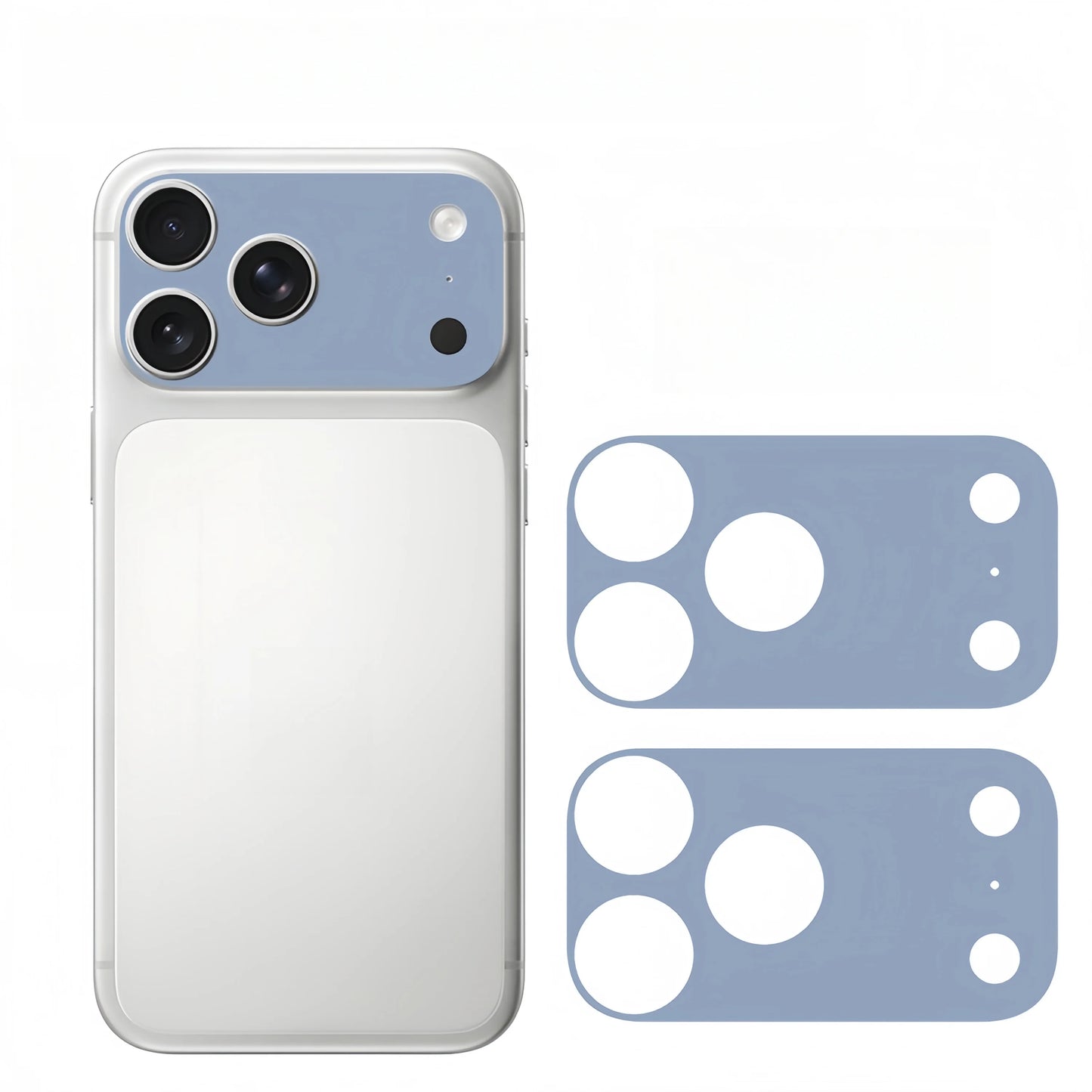 2PCS Plain Color Lens Skin sticker For IPhone 17 Pro Max 17Pro 17 Air Full Cover Anti Scratch Matte Back Camera Protective Flim
