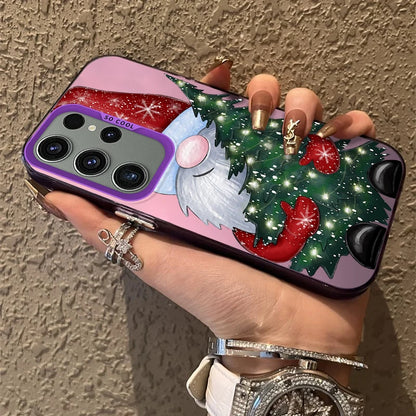Christmas Tree Santa Claus Case for Samsung Galaxy S25 S24 S23 S22 Ultra S21 Plus S20 FE A73 A72 A71 A56 A55 A54 A53 A52 Cover