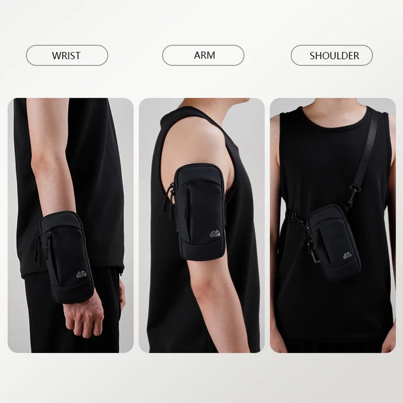 Running Phone Holder Armbands Sports Cases for iPhone 13 14 Pro Max Jogging Bag Gym Waterproof Universal Phones Arm Pouch - covers4phones