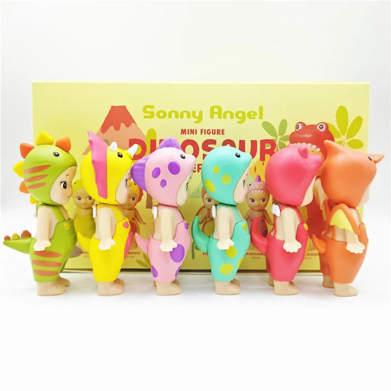 New Sonny Angel Dinosaur Series Cute Hippie Doll Hippers Children'S Toy Gift Harvest Trendy Car Mobile Phone Ornaments Dumplings