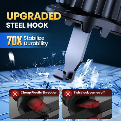 TOPK Magnetic Car Phone Mount - 6 N52 Strong Magnets Air Vent Holder,360°Rotation Universalfor iPhone17 & All Mobile Phones