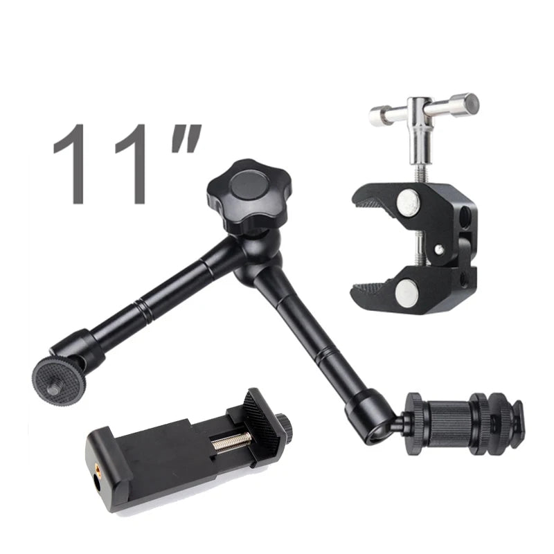 Magic Arm Cell Phone Holder Desktop Smartphone Mount Telephone Stand with Clamp Mobile Cellphone Bracket for Iphone Xiaomi