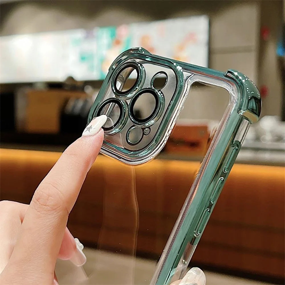 Anime Demon Slayer Plating Case For Samsung S25 S24 S23 S22 S21 S20 FE Note20 Plus Ultra 4G 5G Anti Fall Airbag Back Cover