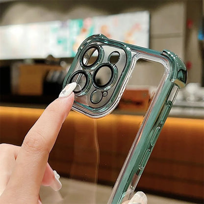 Anime Demon Slayer Plating Case For Samsung S25 S24 S23 S22 S21 S20 FE Note20 Plus Ultra 4G 5G Anti Fall Airbag Back Cover