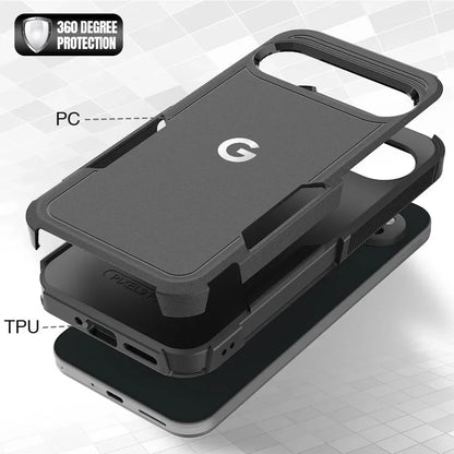 2IN1 Military Grade Anti-Drop OTT Armor Phone Case For Google Pixel 10 Pro XL 9 Pro 8 7 A Rugged Shockproof Protect Cover Funda