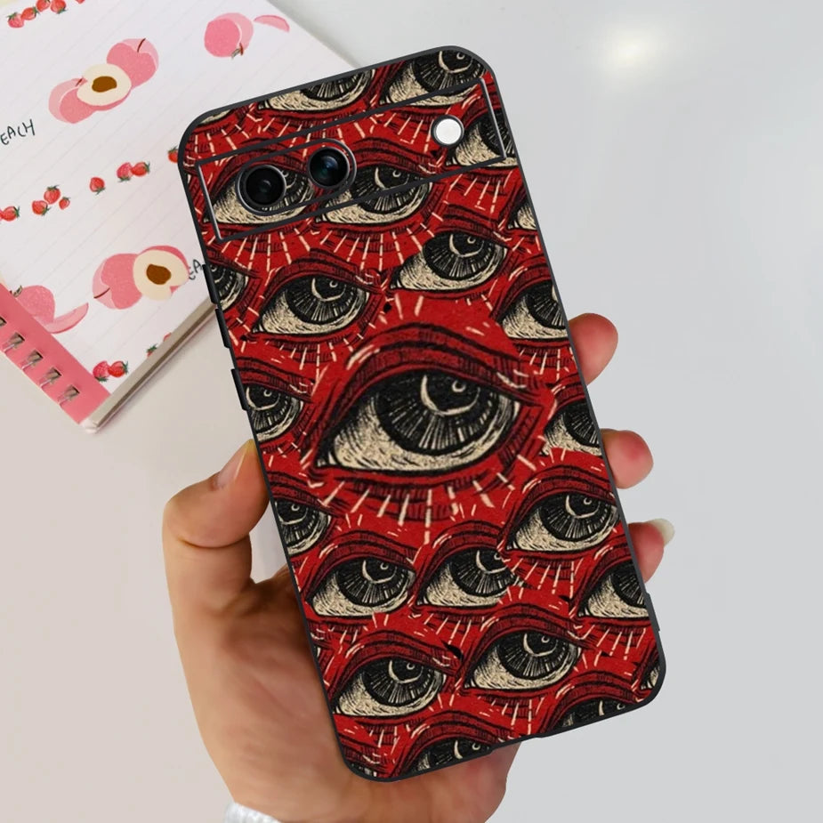 For Google Pixel 8A Case Stylish Painted Cover Soft TPU Shockproof Phone Case For Google Pixel 8 Pro Pixel8A Fundas Coque Bumper