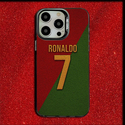 7 SPORT FOOTBALL Phone Case For iPhone 16,15,14,13,12,11,Mini,Pro,MAX Cr7 R-ROnAlDo Gray Drop Matte Shockproof Soft Cover
