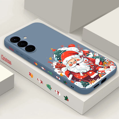 Santa Claus Pattern Christmas Case For Samsung Galaxy A56 A36 A16 A55 A35 A15 A54 A17 5G S21 FE S22 S23 S24 Plus S25 Ultra Capa