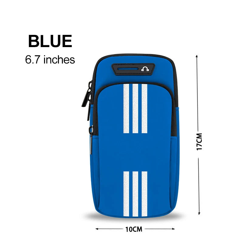 Sports Bag For Mobile Phone Armband For Jogging Cell Phone Accessories Woman mp3/mp4 Bags PU Hand Bag For Running Waterproof - covers4phones