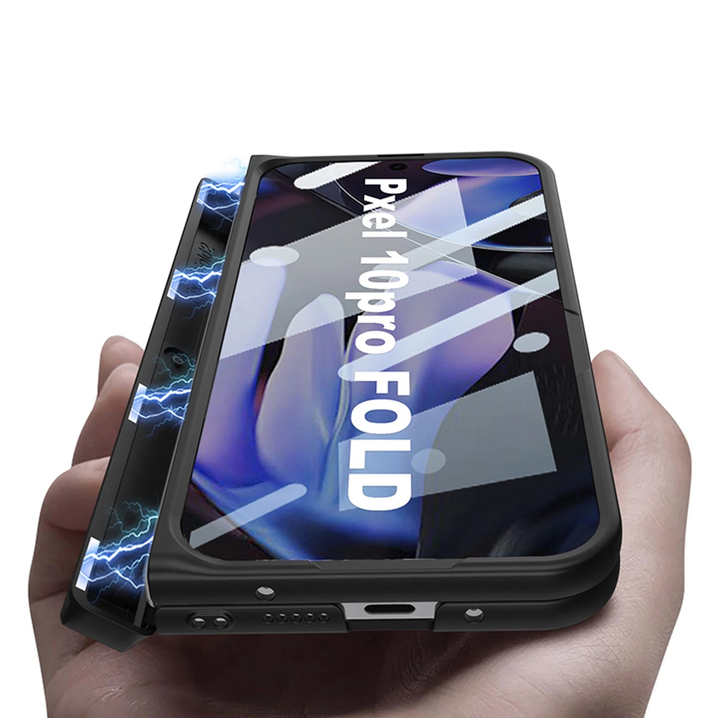 Magnetic Hinge Stand All-included Case For Google Pixel 10 Pro With Pen Screen Glass Protective Cover For Pixel 10 Pro Fold Case