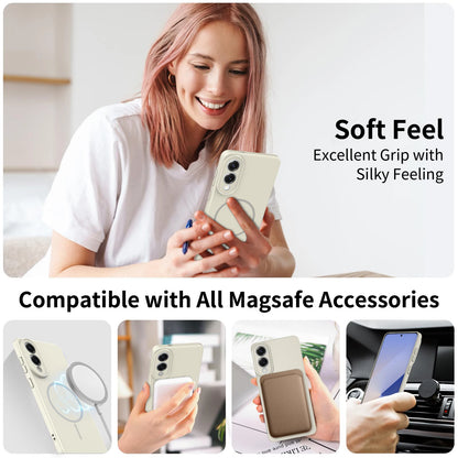 For Samsung Galaxy S25 Edge Case Fashionable Color Skin-friendly Magnetic PC Cover For Samsung S25Edge Shockproof Bumper Funda