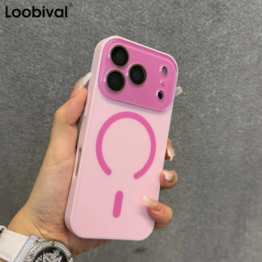 Matte Electroplating 17 ProMax Magsafe Magnetic Case For iPhone 17 16 15 14 13 12 Pro Max 17Air All Inclusive Lens Film Cover