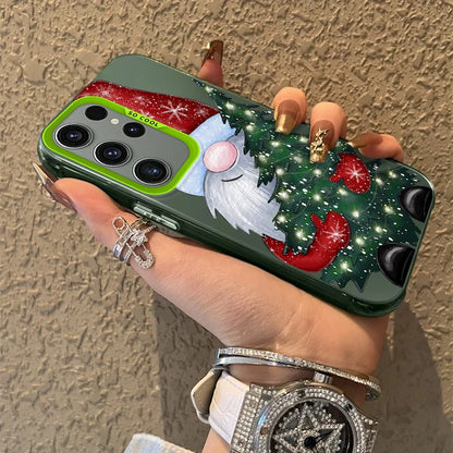 Christmas Tree Santa Claus Case for Samsung Galaxy S25 S24 S23 S22 Ultra S21 Plus S20 FE A73 A72 A71 A56 A55 A54 A53 A52 Cover