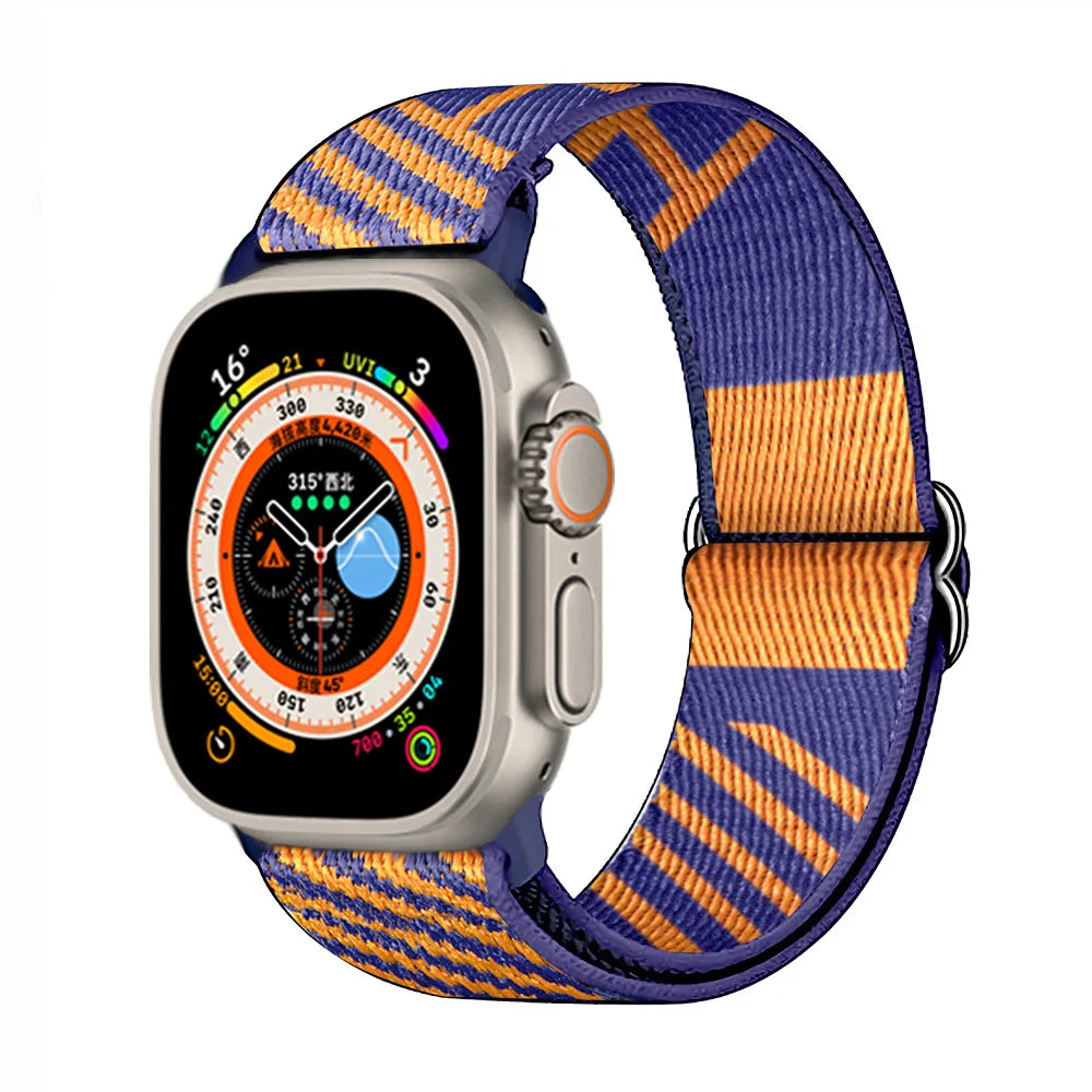 Scrunchie Strap for Apple watch band 45mm 44mm 40mm 41mm 42mm 46mm 49mm Elastic Nylon bracelet iWatch 11 10 9 8 7 6 se Ultra 3/2