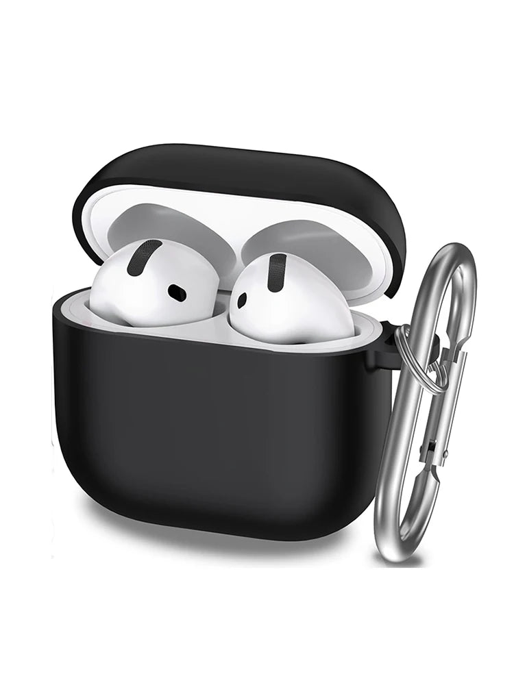 Silicone earphone case For Apple AirPods 4 Case Wirless hesdphones Earbuds case with   hook