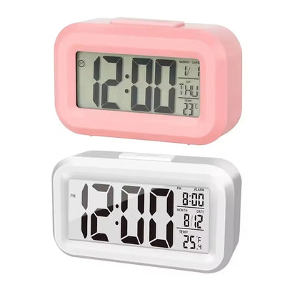 LED Digital Alarm Clock Backlight Snooze Data Time Calendar Desktop Multifunction Electronic Backlight Table Clock - covers4phones