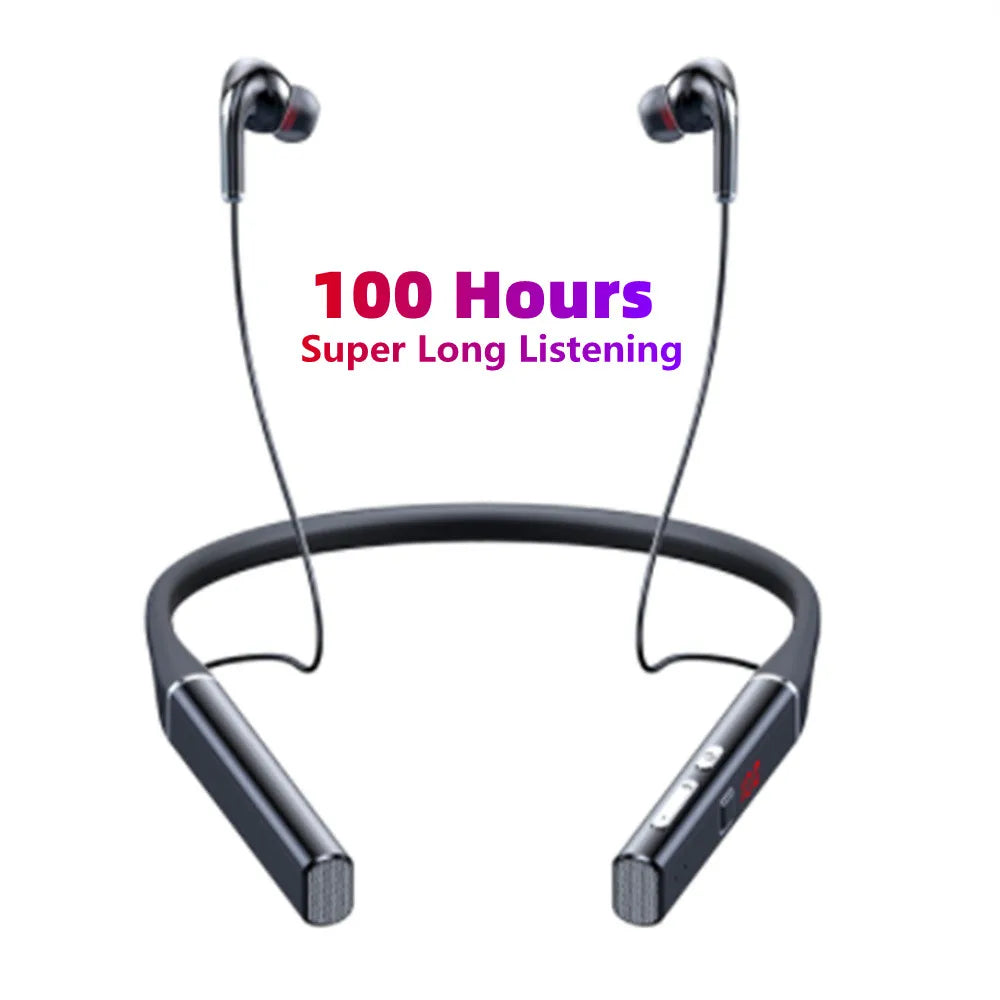TWS 100 Hours Wireless Earphone Bluetooth Magnetic Neckband Headphone IPX3 Waterproof Sport Headset Noise Cancelling MIC S720