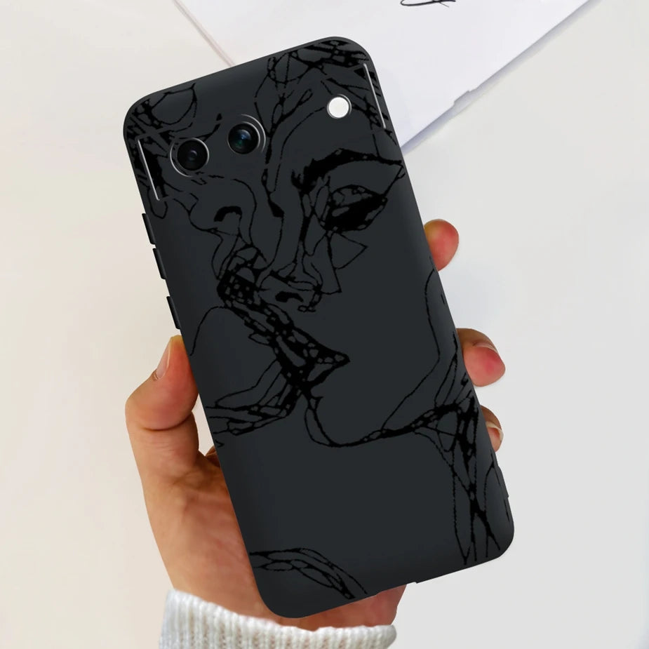 For Google Pixel 8A Case Stylish Painted Cover Soft TPU Shockproof Phone Case For Google Pixel 8 Pro Pixel8A Fundas Coque Bumper