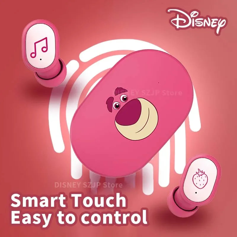 Disney Original Earbuds E6S Mini Cartoon Wireless Earphones Bluetooth 5.3 HIFI Sound Noise Reduction Headphone Long Battery Life