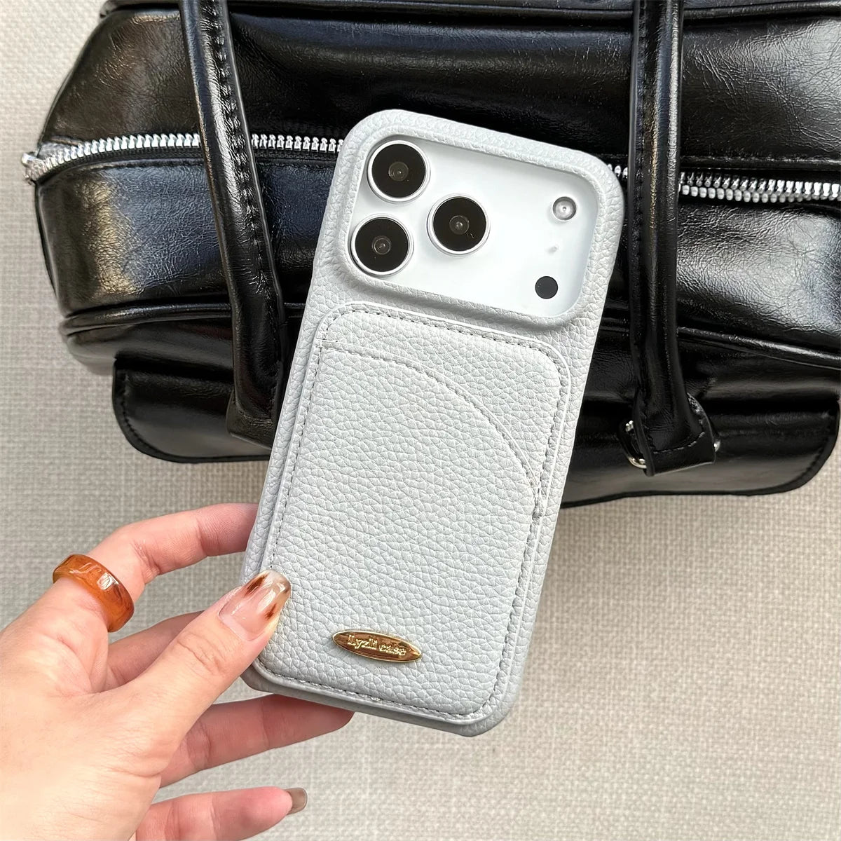 Cards Solt Wallet Leather Phone Case for IPhone 17 Air 17 16 Pro Max 15 Plus 14  11 13 12 Mini Purse Card Protective Cover