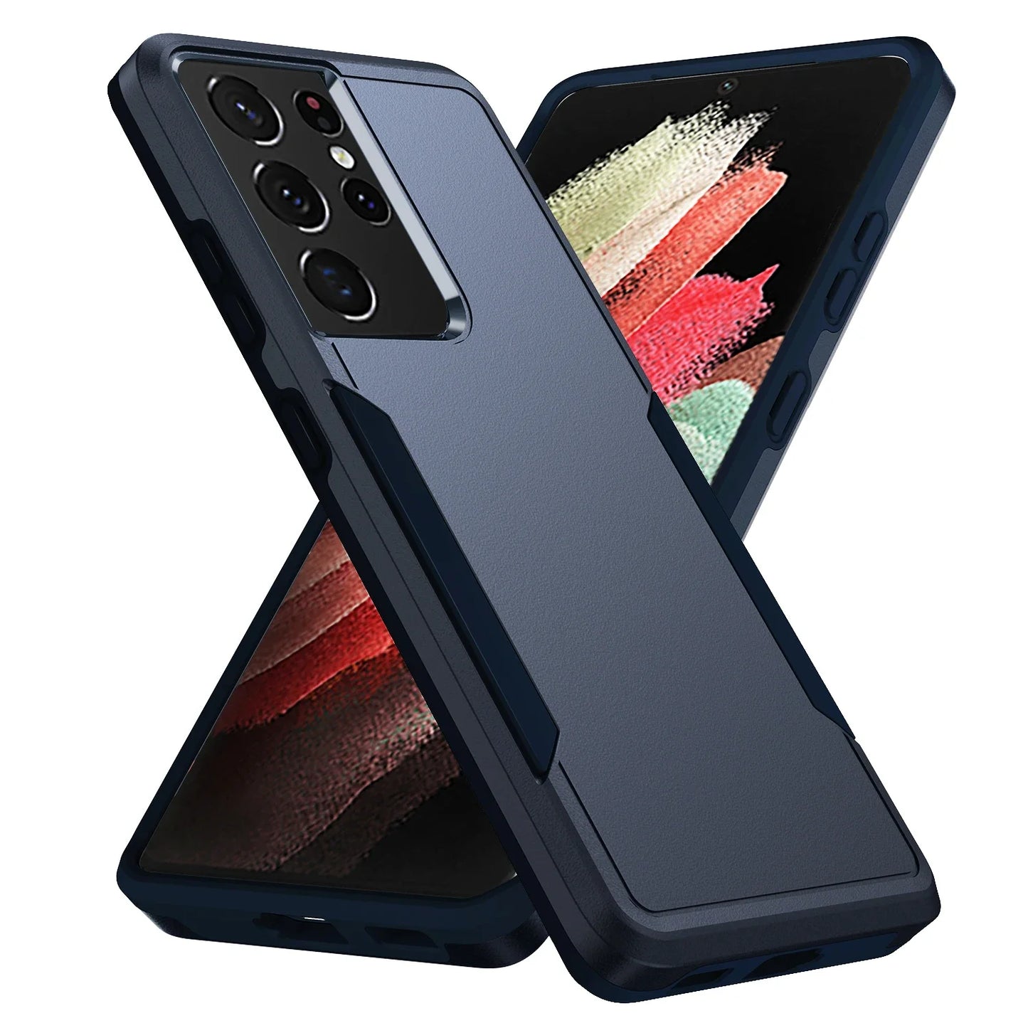 Hard Strong Fashion Armor Case for Samsung Galaxy A56 A36 A16 5G A54 A14 A55 A35 A53 A15 S24 S23 S25 Edge Ultra S22 Plus S21 FE