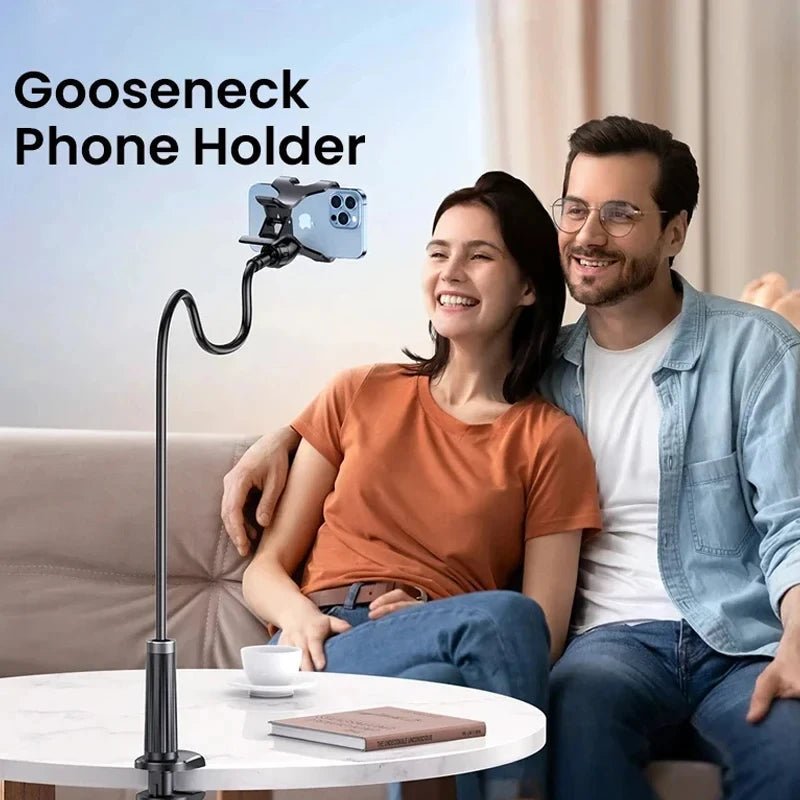 Universal Adjustable Lazy Phone Stand Rotatable Desktop Bedside Mobile Stand for Live Streaming Selfies - Phone Accessories