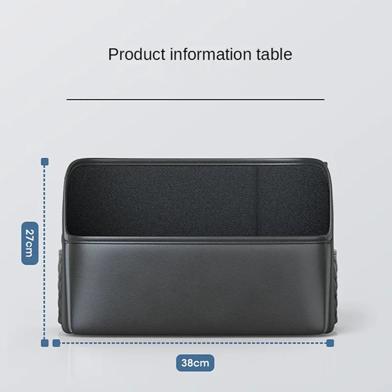 Leather Car Seat Middle Hanger Storage Bag Luxury Auto Handbag Holder Between Seats Tissue Water Cup Pockets Stowing Tidying