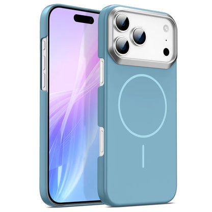 Luxury Razor Lens Matte Magnetic Case For iPhone 17 Air 16 15 14 Plus 13 12 11 Pro Max 16e 16Pro Shockproof Armor Phone Cover