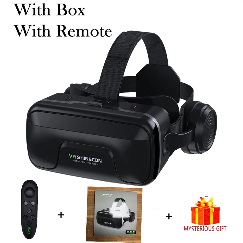 VR Shinecon 10.0 Helmet 3D Glasses Virtual Reality Casque For Smartphone Smart Phone Goggles Headset Viar Video Game Binoculars - covers4phones