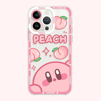 Stars K-Kirby Clear Phone Case For Samsung Galaxy S24 S23 S22 Ultra S21 S20 FE Note 20 10 Plus A15 A25 A35 A55 Silicone Cover