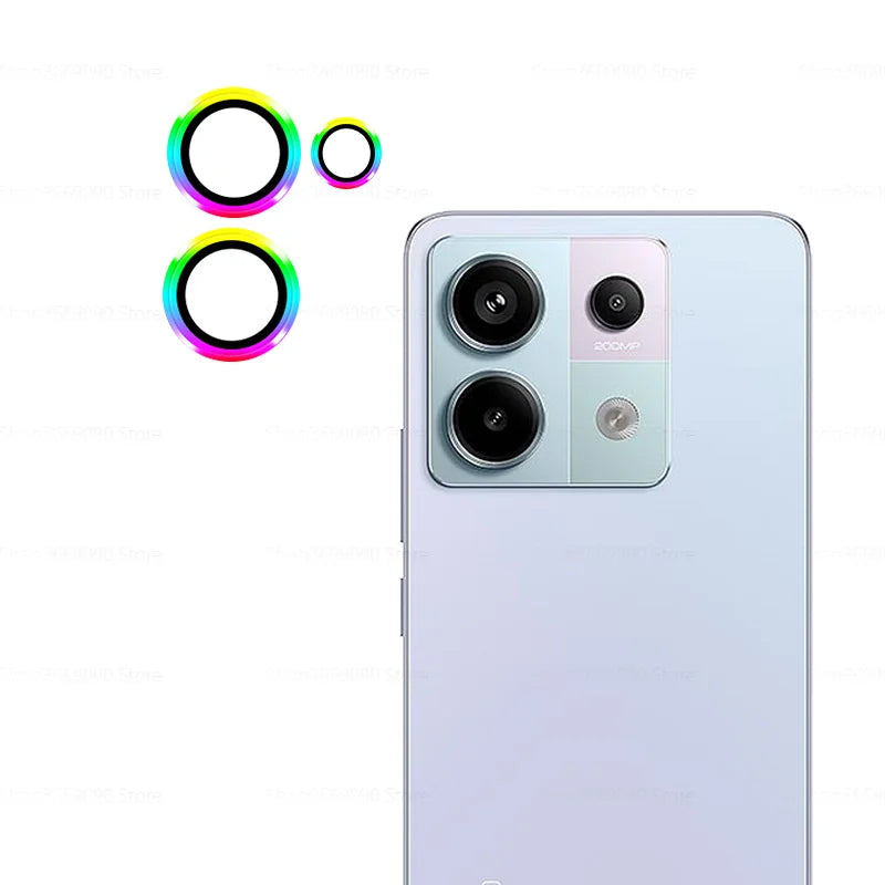 3D Camera Protector Glass For Xiaomi Redmi Note 13 Pro 13Pro Plus 4G 5G HD Tempered Glass Lens Metal Rear Ring Redmy Note13 Pro - covers4phones