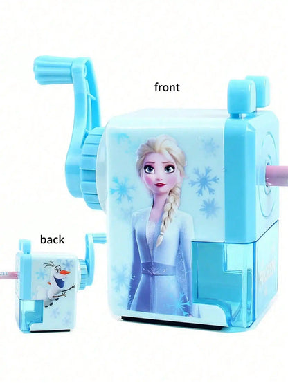 Stitch Pencil Sharpener with Hand Crank, Plastic Pencil Cutter for Students - No Electricity Needed, Non-Electric, Self-Feeding