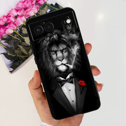 For Cover Google Pixel 6 Case Cute Cat Cartoon Bumper Back Shockproof Soft TPU Case For Google Pixel 6A 6PRO Pixel 6 Phone Cases