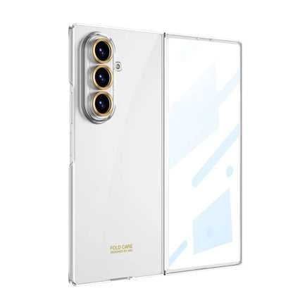Luxury Fashionable Ultra-thin Phone Case For Samsung Galaxy Z Fold 7 5G With Screen Glass Protect Film Matte Protector Cover