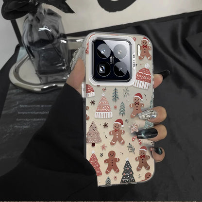 Santa Claus Frosted Case for Xiaomi Mi 15 14 14T 13 13T 12 12T 12X 12S 11 Lite POCO F6 F5 X6 X5 X3 M6 Pro 5G 4G M5S Hard Cover