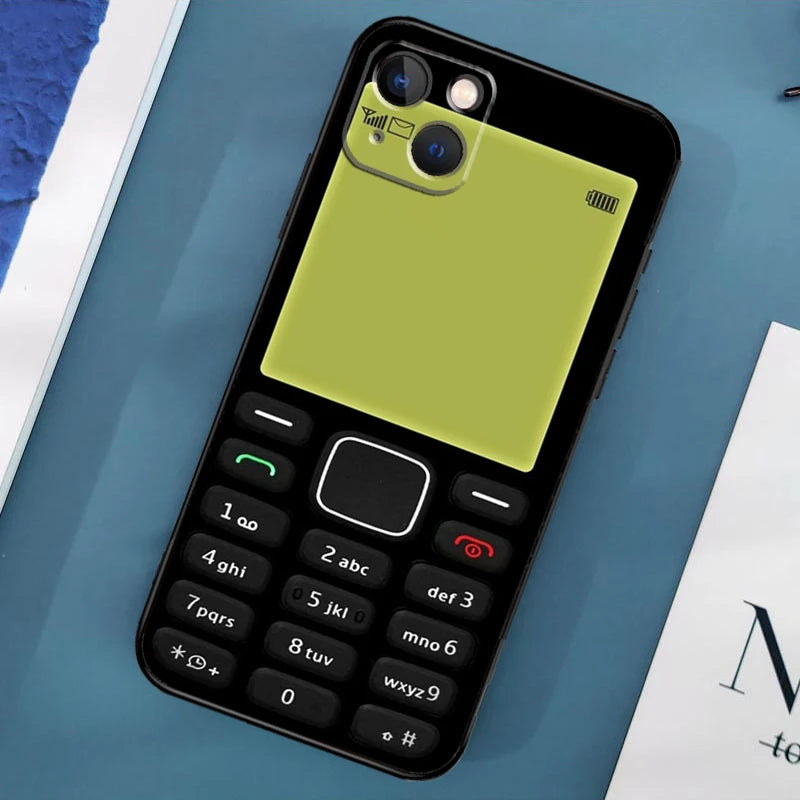 Retro Mobile Phone Case For iPhone 16 15 14 13 12 11 Pro Max X XS Max XR Plus Bumper Case Cover